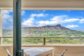 Spectacular Ocean & Diamond Head View 2 Bedroom Condo with Free Parking!